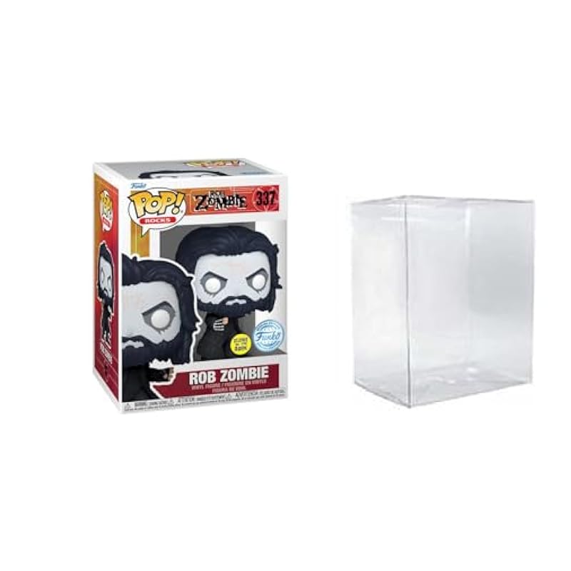 Funko Rob Zombie Dragula Glow in The Dark Exclusive Pop! Figure 337 Bundled with Pop Protector Funko Bobbleheads