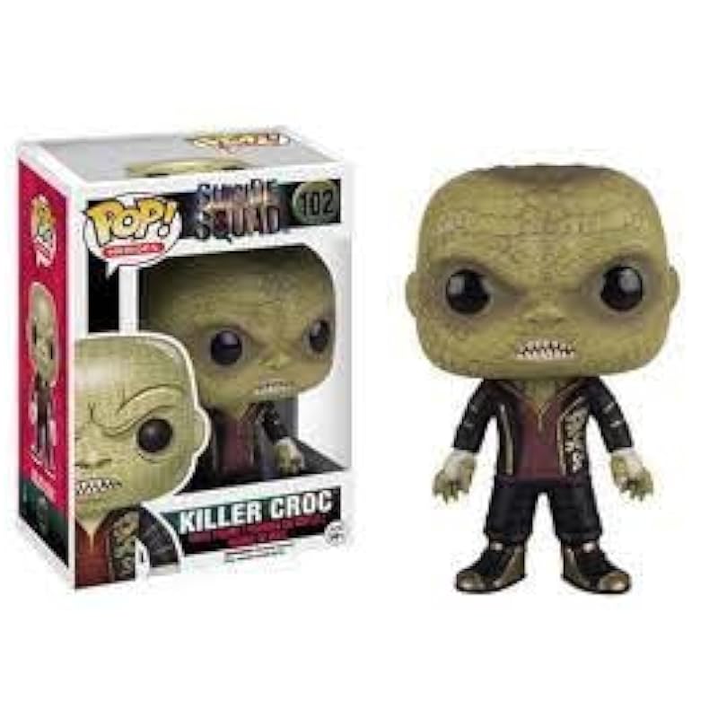 Funko Statues Funko Pop! Movies: DC Suicide Squad - Killer Croc #102 Vinyl Figure (Bundled with Pop Box Protector Case)