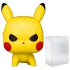 Funko Action Figures POP Pikachu [Attack Stance] Funko Pop! Vinyl Figure (Bundled with Compatible Pop Box Protector Case), Multied, 3.75 inches