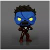 Funko Bobbleheads Funko POP Marvel: What If? - Zombie Iron Man, Amazon Exclusive Glow in The Dark, Multi4 inches, (58178) 4 inches