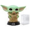 Funko POP Star Wars: The Mandalorian - The Child with Frog [Grogu] Funko Vinyl Figure (Bundled with Compatible Box Protector Case) Action Figures