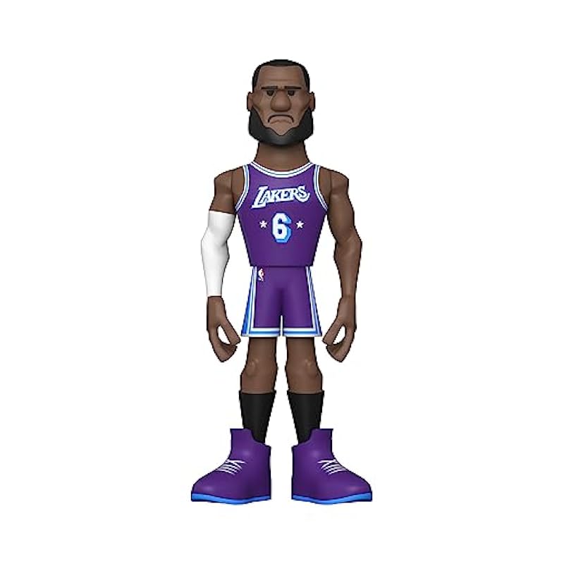 Funko Funko Pop! Gold NBA: Lakers - Lebron James (City) 5" with Chase (Styles May Vary) 1 Count (P Action Figures & Toy Figurines