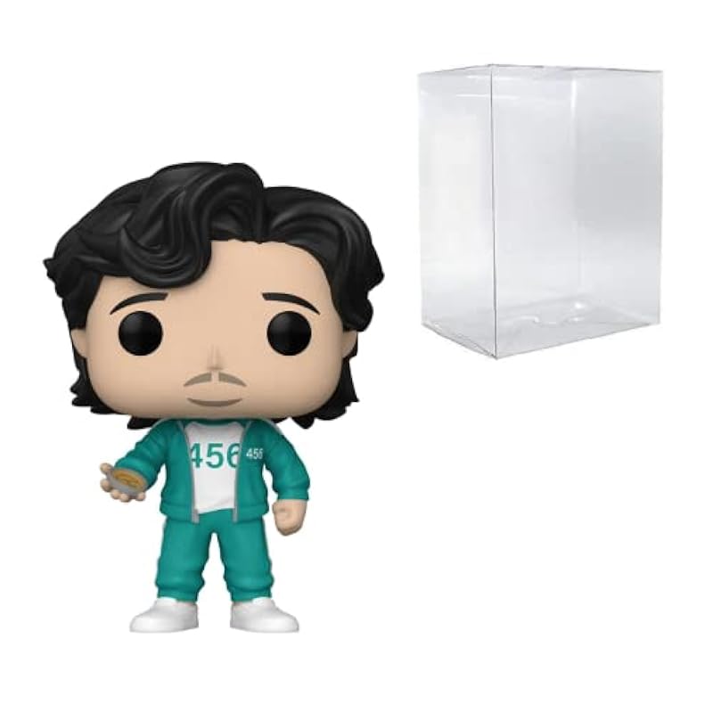 POP Squid Game- Player 456 - Seong Gi-Hun (Bundled with Compatible Pop Box Protector Case), 3.75 inches Funko Bobbleheads