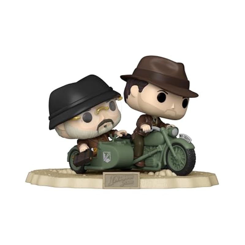 Funko Pop! Ride Super Deluxe: Indiana Jones and The Last Crusade - Indiana Jones & Henry Jones Sr., Amazon Exclusive Funko Bobbleheads