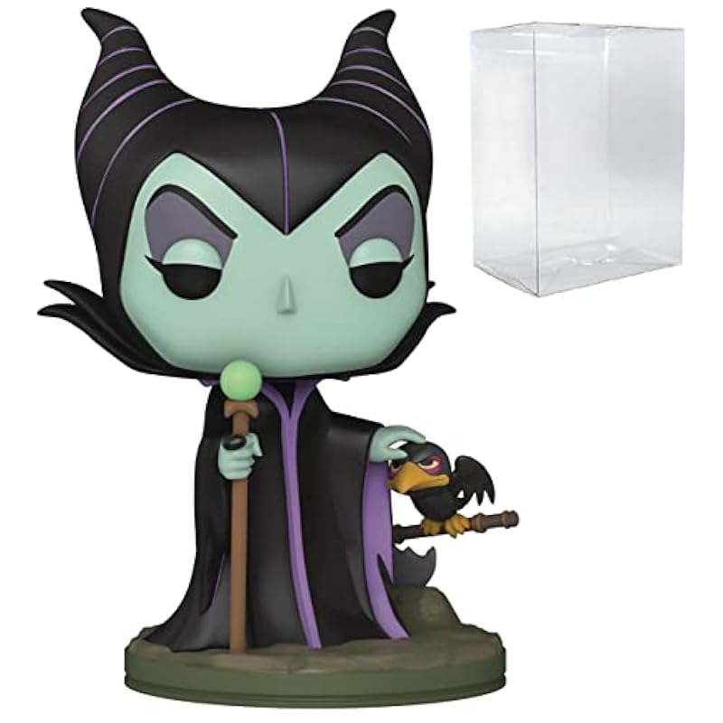 POP Disney: Villains - Sleeping Beauty Maleficent Funko Vinyl Figure (Bundled with Compatible Box Protector Case), Multied, 3.75 inches Bobbleheads Funko