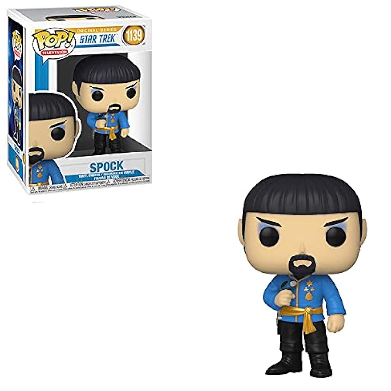 Bobbleheads Funko Funko POP TV: Star Trek - Spock (Mirror Mirror Outfit) Collectible Vinyl Figure, Multi1 Count (P, One Size 1 Count (P