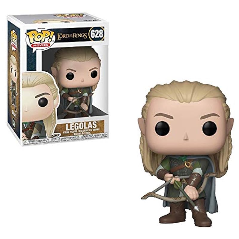 Lord of The Rings - Legolas Funko Pop! Vinyl Figure (Bundled with Compatible Pop Box Protector Case), The Lord of The Rings - Legolas, Multied, 3.75 inches Funko Action Figures