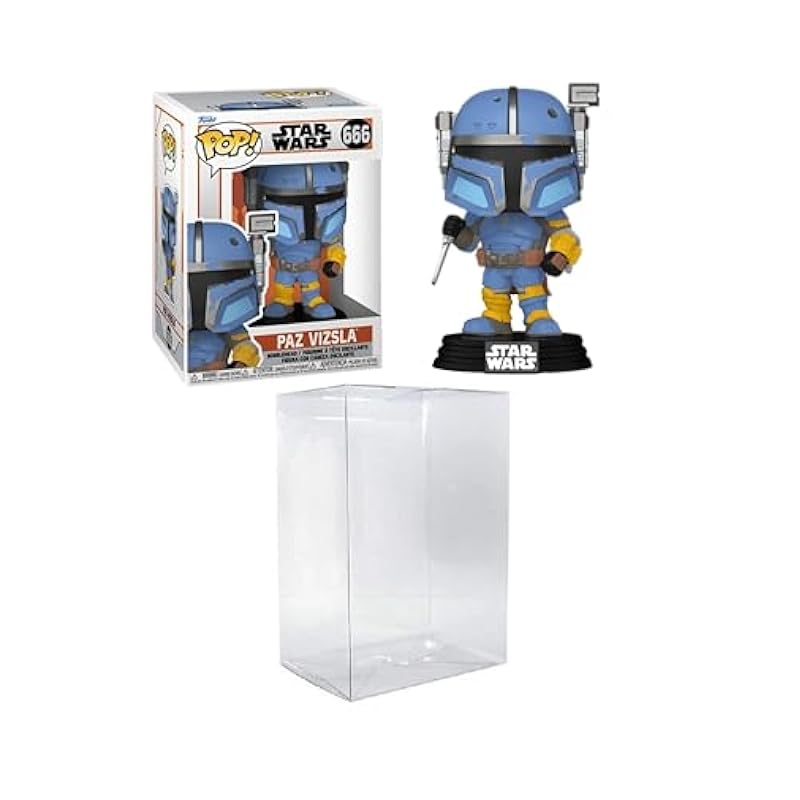 Funko Funko Pop! Star Wars: The Mandalorian - Paz Vizsla Bundled with a Byron's Attic Pop Protector Bobbleheads
