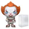 POP Stephen King's It - Pennywise with Boat Funko Vinyl Figure (Bundled with Compatible Box Protector Case), Multied, 3.75 inches Funko Action Figures