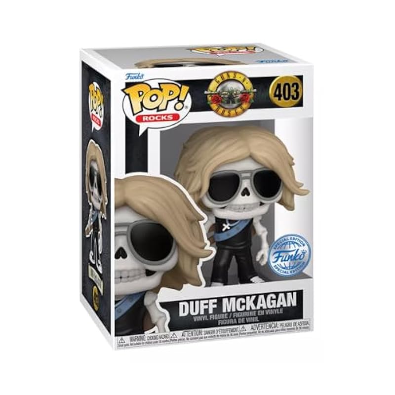 Funko Pop! Rocks: Duff McKagan (Skeleton) Vinyl Figure, 3.8 Inches, Exclusive Funko Bobbleheads