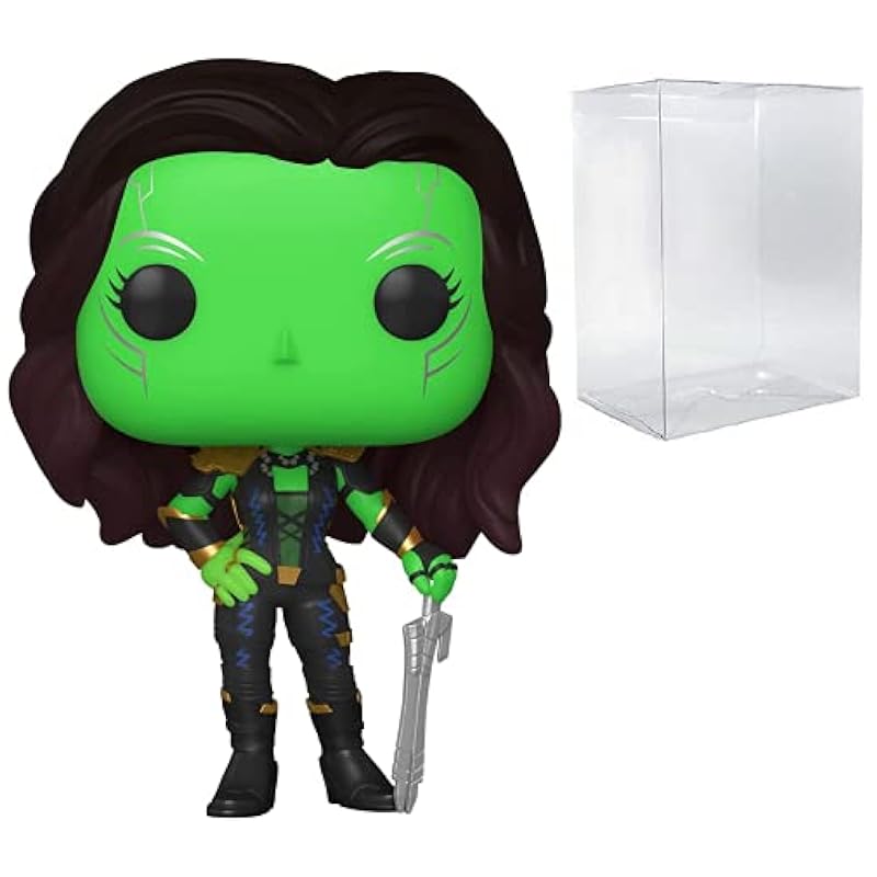 POP Marvel: What If? - Gamora Daughter of Thanos Funko Pop! Vinyl Figure (Bundled with Compatible Pop Box Protector Case), Multied, 3.75 inches Funko Action Figures