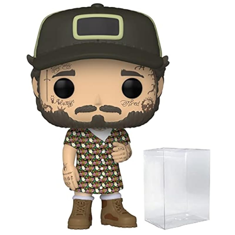 POP Post Malone in a Sundress Funko Rocks Vinyl Figure (Bundled with Compatible Box Protector Case) Funko Action Figures