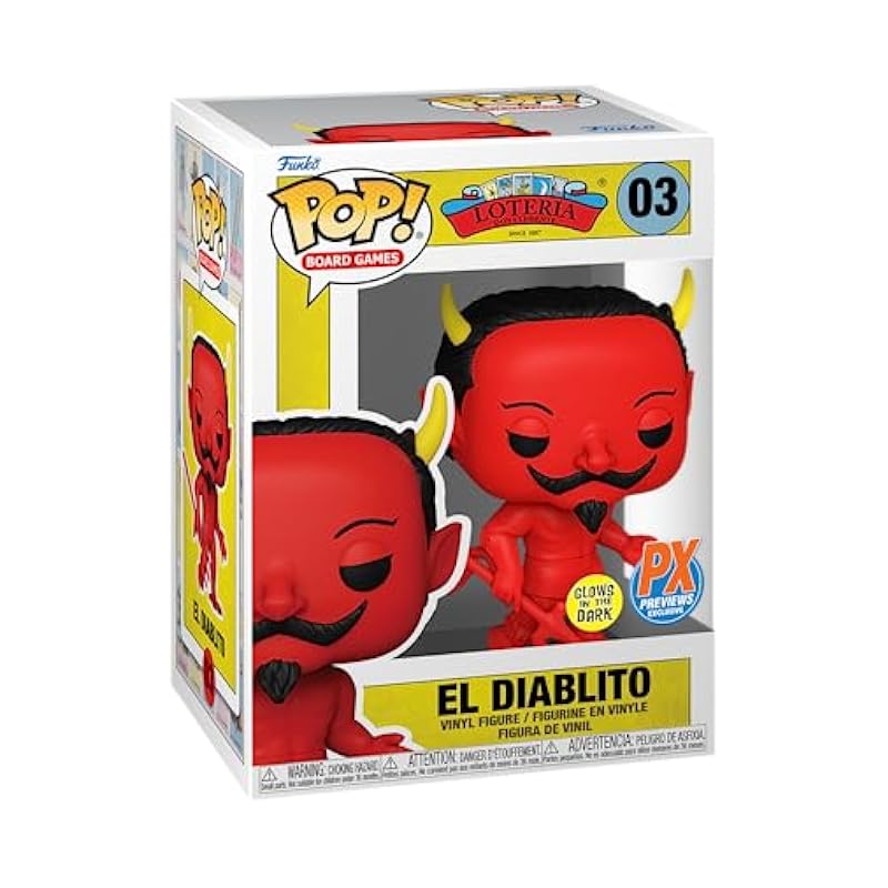 Pop! Board Games: Loteria El Diablito (Glow-in-The-Dark) PX Vinyl Figure Funko Board Games