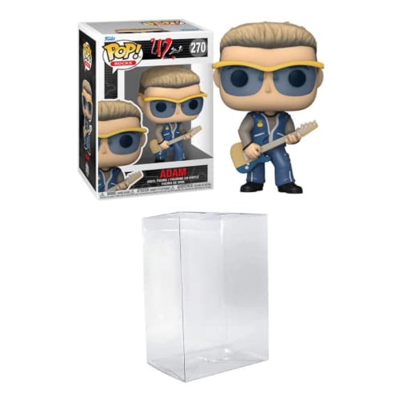 Funko Bobbleheads Funko POP! Rocks - U2, ZooTV - Adam Bundled with a Byron's Attic Pop Protector