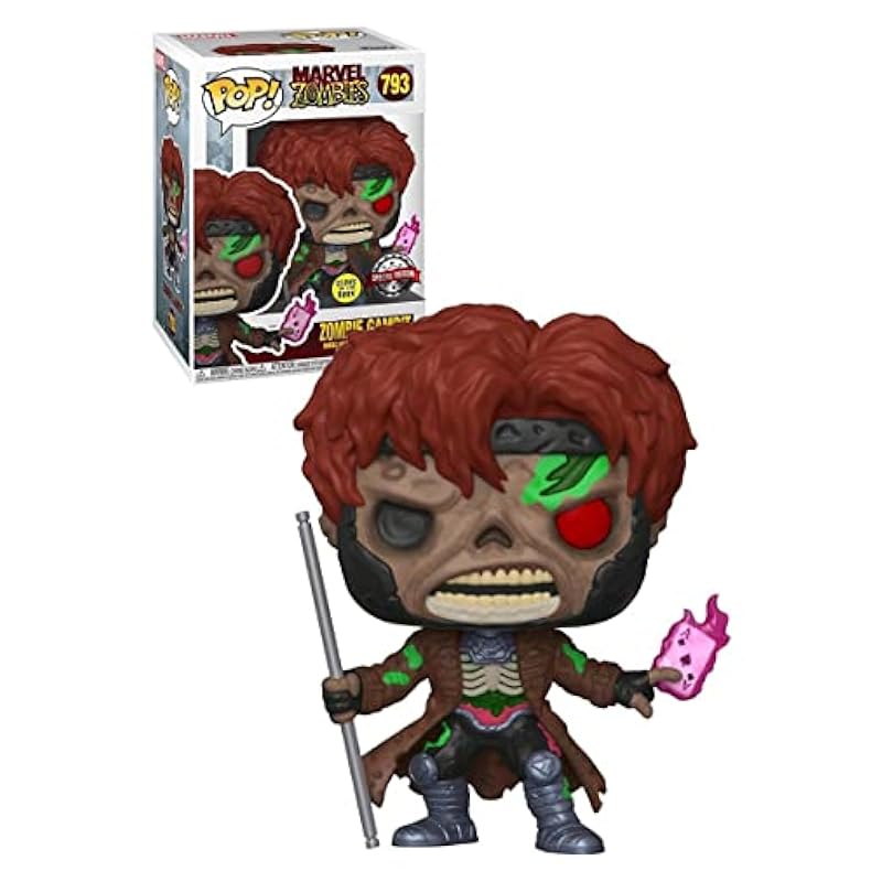 Pop! Marvel Zombies 793 Zombie Gambit Exclusive Funko Bobbleheads