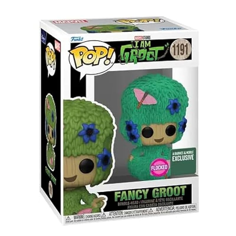 Bobbleheads Funko Funko POP I Am Groot Fancy Groot Flocked Barnes & Noble Exclusive 1191