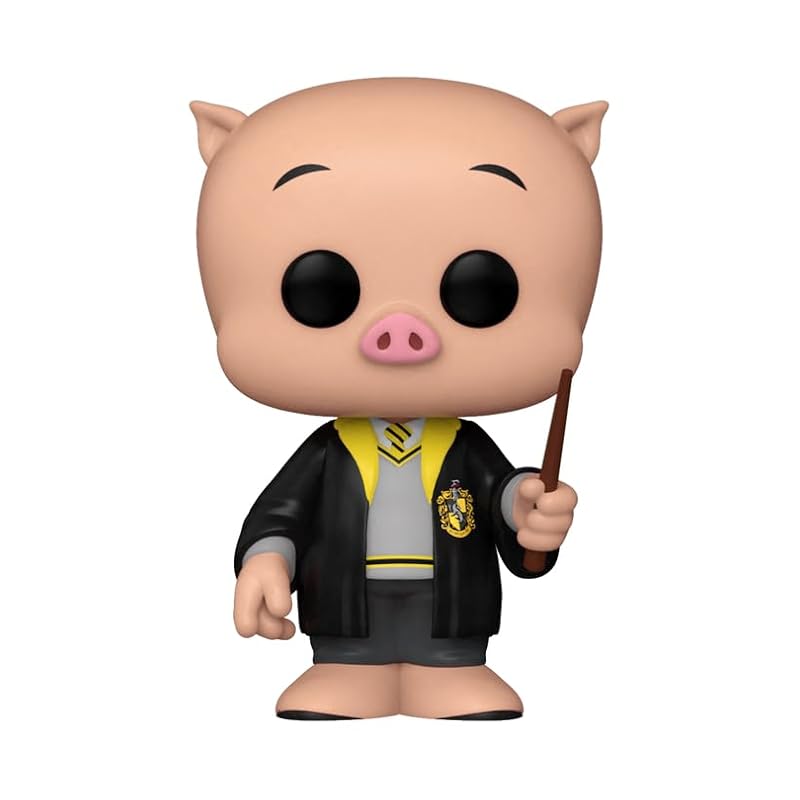 Pop!: WB100 Looney Tunes x Wizarding World - Porky Pig *Hufflepuff* (NYCC 2023 Shared Exclusive) Funko Bobbleheads