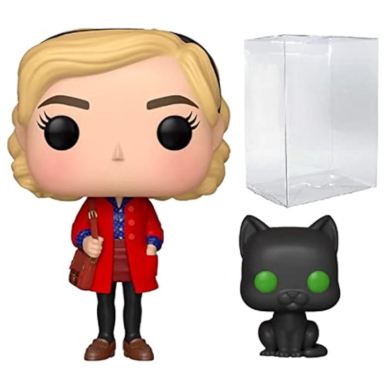 Funko POP The Chilling Adventures of Sabrina - Sabrina Spellman with Salem Pop! Vinyl Figure (Includes Compatible Pop Box Protector Case) Statues Funko
