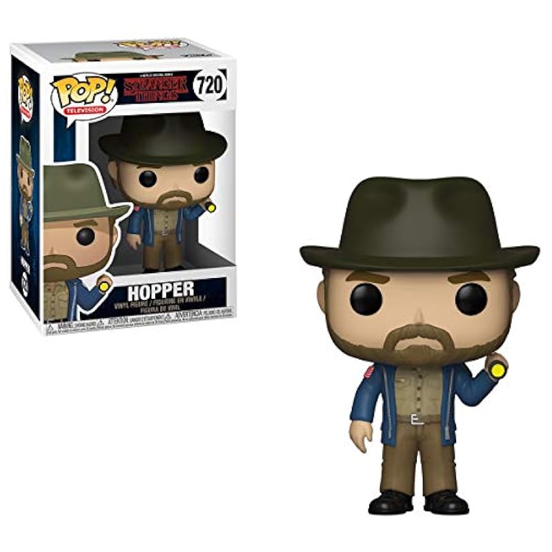 Action Figures Funko Funko 34019 Pop! Television: Stranger ThingsHopper with Flashlight, Standard, MultiStandard Standard
