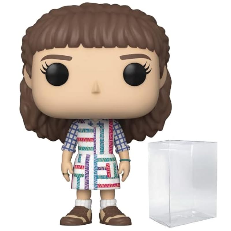 Bobbleheads Funko POP [Stranger Things - Eleven [Season 4] Funko Vinyl Figure (Bundled with Compatible Box Protector Case), Multi, 3.75 inches