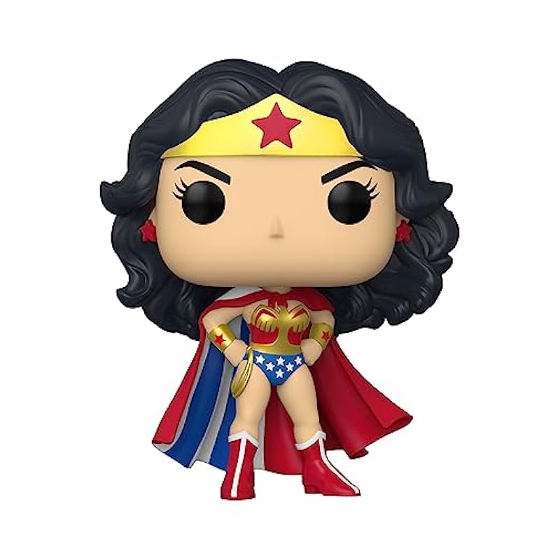 Action Figures Funko Funko POP Heroes: Wonder Woman 80th - Wonder Woman (Classic with Cape), Multi, Standard, (55008)