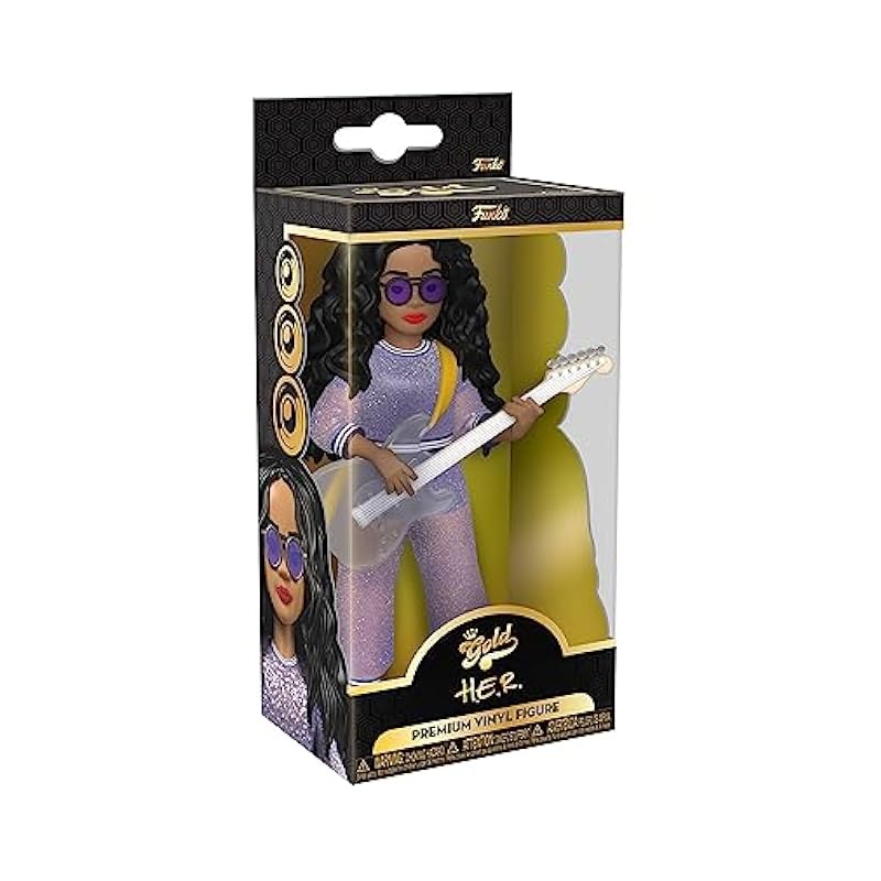 Collectible Figurines Funko Funko Gold Vinyl: Music - H.E.R., 5 Inch Premium Vinyl Figure Standard