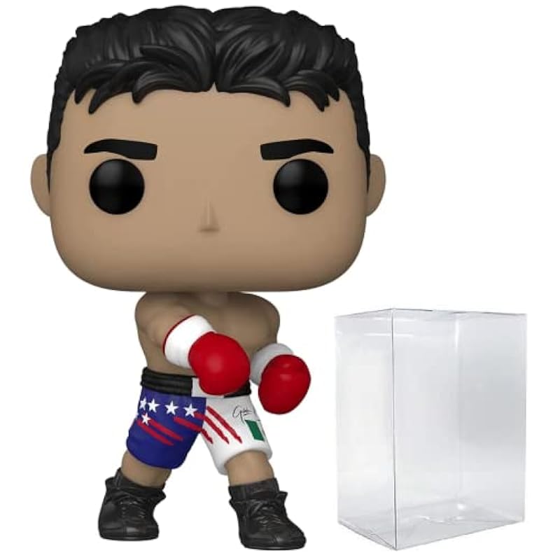 Oscar De La Hoya Funko Pop! Boxing Vinyl Figure (Bundled with Compatible Pop Box Protector Case) Action Figures Funko