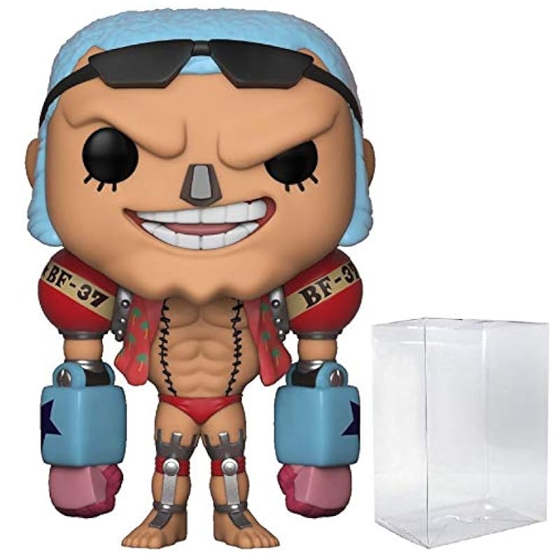 Bobbleheads Funko POP One Piece - Franky Funko Vinyl Figure (Bundled with Compatible Box Protector Case) Multi 3.75 inches