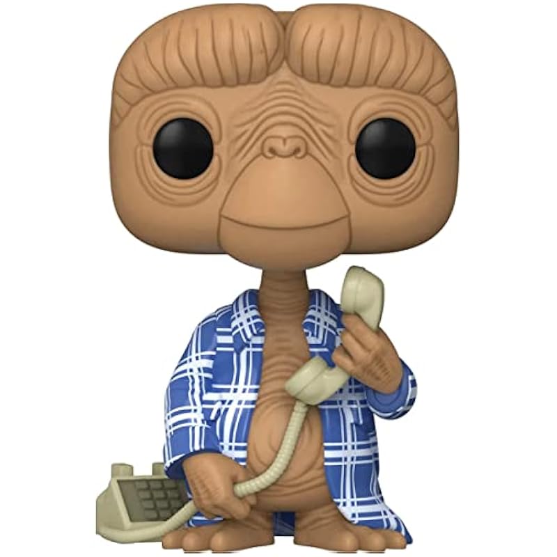 POP E.T. The Extra-Terrestrial - E.T. in Flannel Robe Funko Vinyl Figure (Bundled with Compatible Box Protector Case), Multied, 3.75 inches Bobbleheads Funko