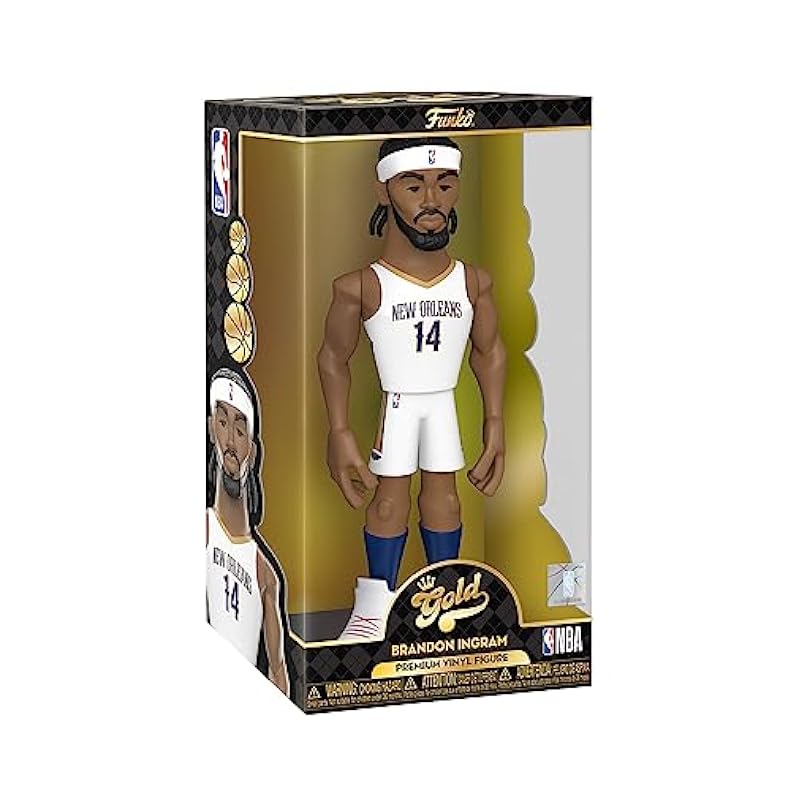 Funko Gold Vinyl: NBA - Brandon Ingram, New Orleans Pelicans, 12 Inch Premium Vinyl Figure with Chase (Styles May Vary) Funko Action Figures & Toy Figurines