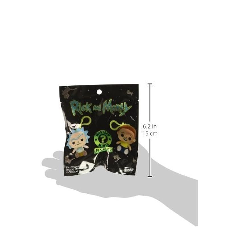 Funko Blind Bag Keychain Plush: Rick and Morty (one Mystery Plush Keychain) Funko Plush Figures