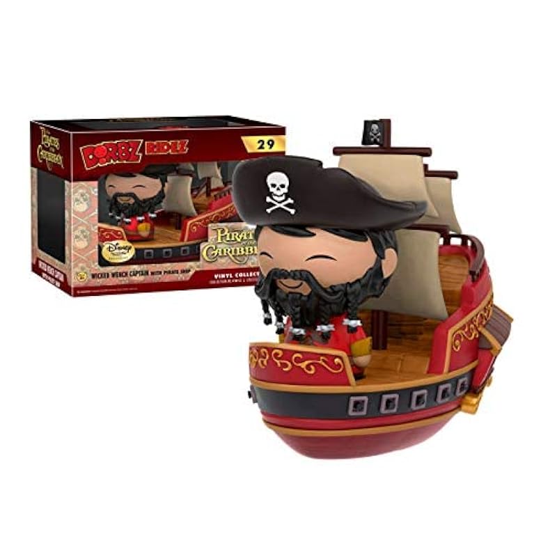 Action Figures Funko Funko Dorbz Ridez: Pirates of The Caribbean #29 - Wicked Wench Captain with Pirate Ship (Disney Treasures Exclusive)