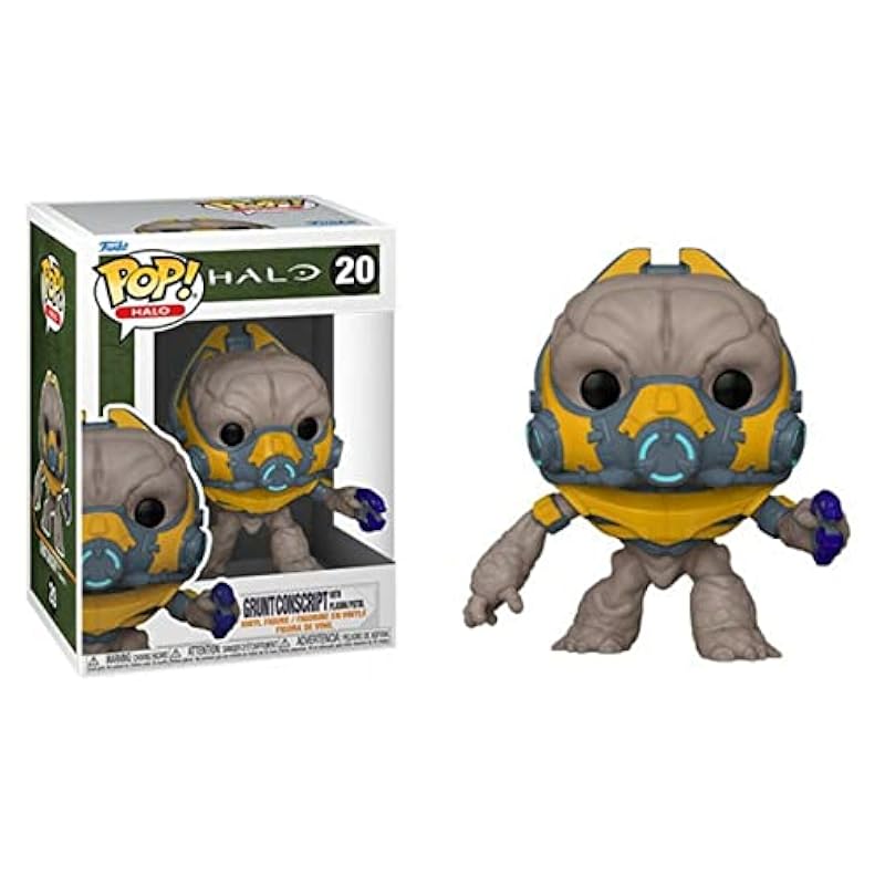 POP Halo Infinite - Grunt Conscript Funko Pop! Vinyl Figure (Bundled with Compatible Pop Box Protector Case) Multi 3.75 inches Bobbleheads Funko