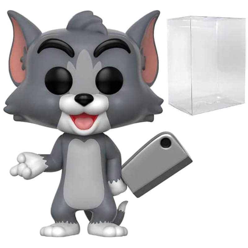 Funko Tom and Jerry - Tom Pop! Vinyl Figure (Bundled with Compatible Pop Box Protector Case) Funko Bobbleheads