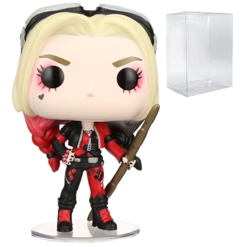 POP Suicide Squad - Harley Quinn (Bodysuit) Funko Pop! Vinyl Figure (Bundled with Compatible Pop Box Protector Case) Multied 3.75 inches Bobbleheads Funko