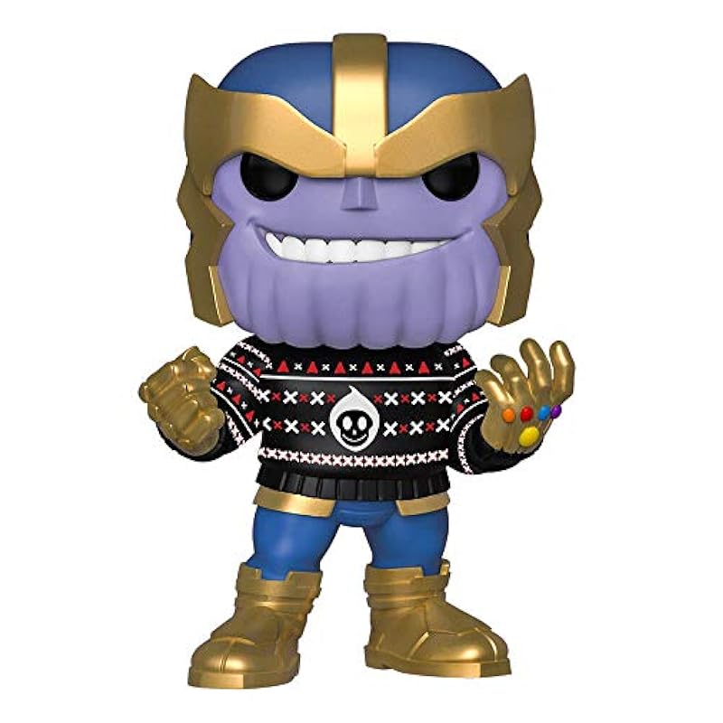 Funko Pop! Marvel: Holiday - Thanos in Ugly Sweater, Multi Funko Accessories