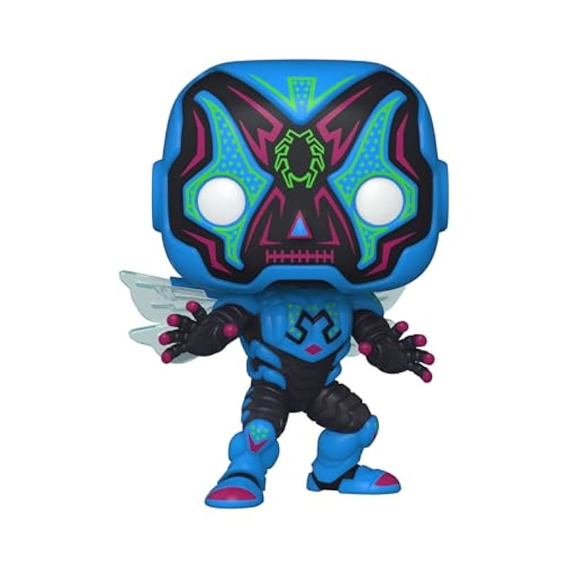 Funko Pop Heroes #410 - DC Super Heroes - Blue Beetle (Day of the Dead - Glows in the Dark Chase) (Gamestop Exclusive) Bobbleheads Funko