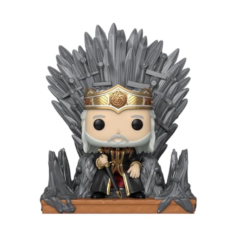 Funko Pop! Deluxe: House of The Dragon - Viserys on The Iron Throne Statues Funko