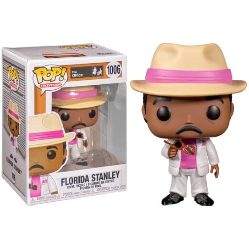 Funko Bobbleheads Funko Pop! TV: The Office - Florida Stanley Hudson Vinyl Figure (Bundled with Compatible Pop Box Protector Case), Multied, 3.75 inch