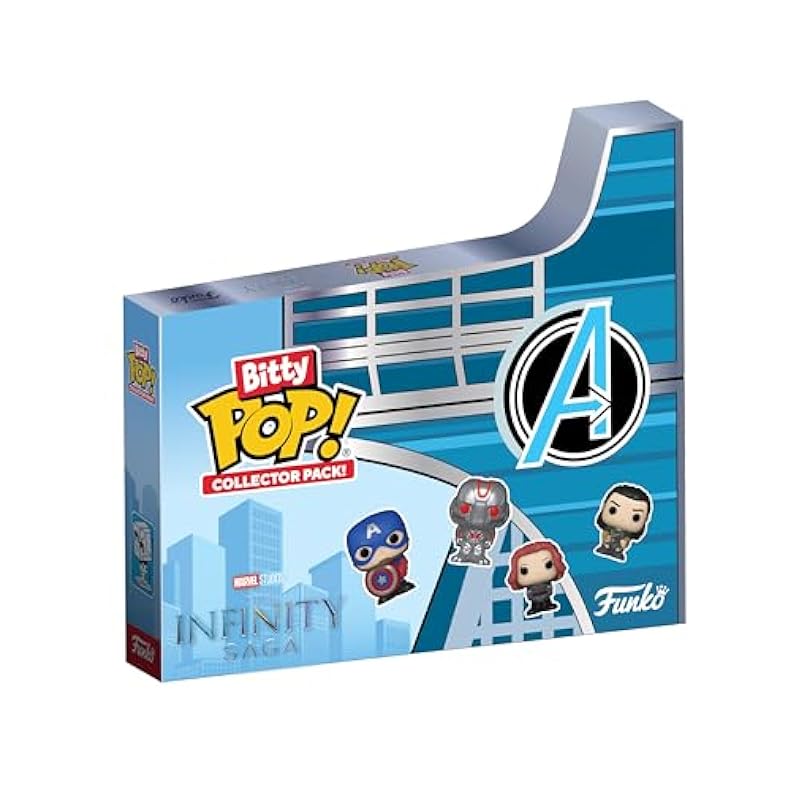 Funko Funko Bitty Pop! Marvel: Infinity Saga 12pc Multipack - 0.9 Inch (2.2 Cm) - Marvel Comics - Marvel Comics Collectible - Stackable Shelf Included - Gift Idea - Gift Bag Filler Cake & Cupcake Toppers