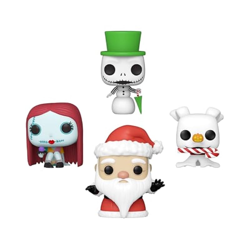 Bobbleheads Funko Funko Pocket Pop!: The Nightmare Before Christmas 4-Pack (Walmart Exclusive)