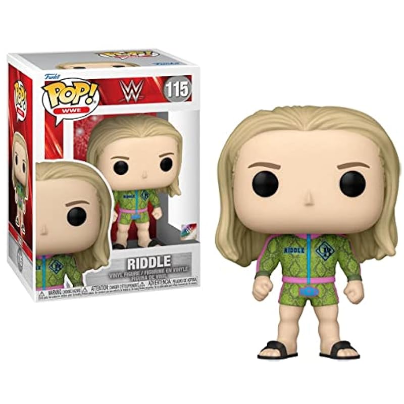 POP WWE: Matt Riddle Funko Vinyl Figure (Bundled with Compatible Box Protector Case), Multi, 3.75 inches Funko Action Figures & Toy Figurines