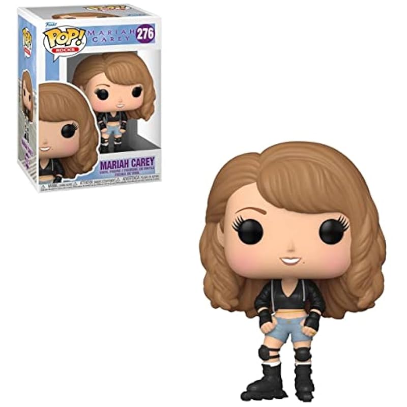 Funko Action Figures POP Rocks: Mariah Carey - Fantasy Funko Vinyl Figure (Bundled with Compatible Box Protector Case), Multied, 3.75 inches
