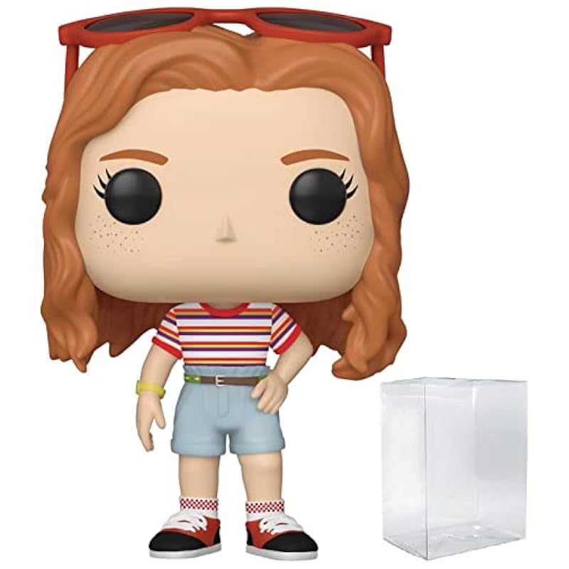 Action Figures Funko POP [Stranger Things - Max Mayfield (Mall Outfit) Funko Vinyl Figure (Bundled with Compatible Box Protector Case), Multi, 3.75 inches