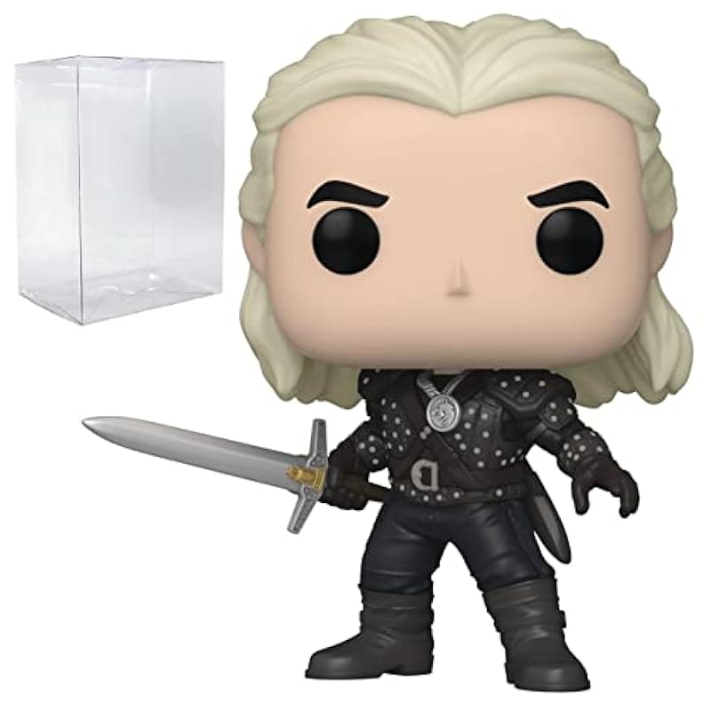 Action Figures Funko POP The Witcher - Geralt Funko Vinyl Figure (Bundled with Compatible Box Protector Case)