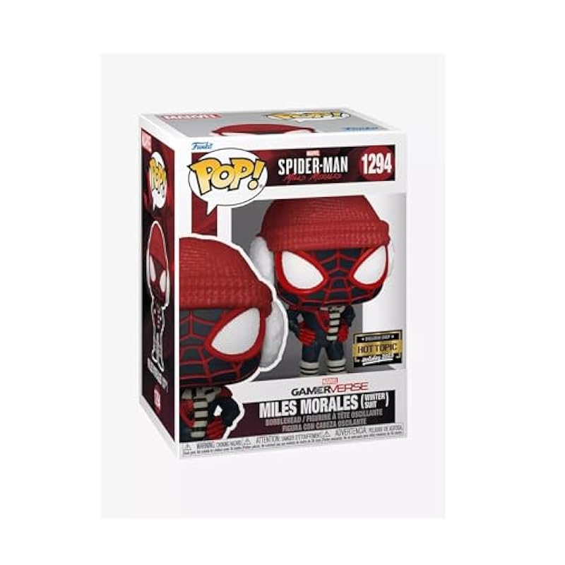 Bobbleheads Funko Funko Marvel Gamerverse Spider-Man Miles Morales Pop! Miles Morales in Winter Suit Vinyl Exclusive 1294