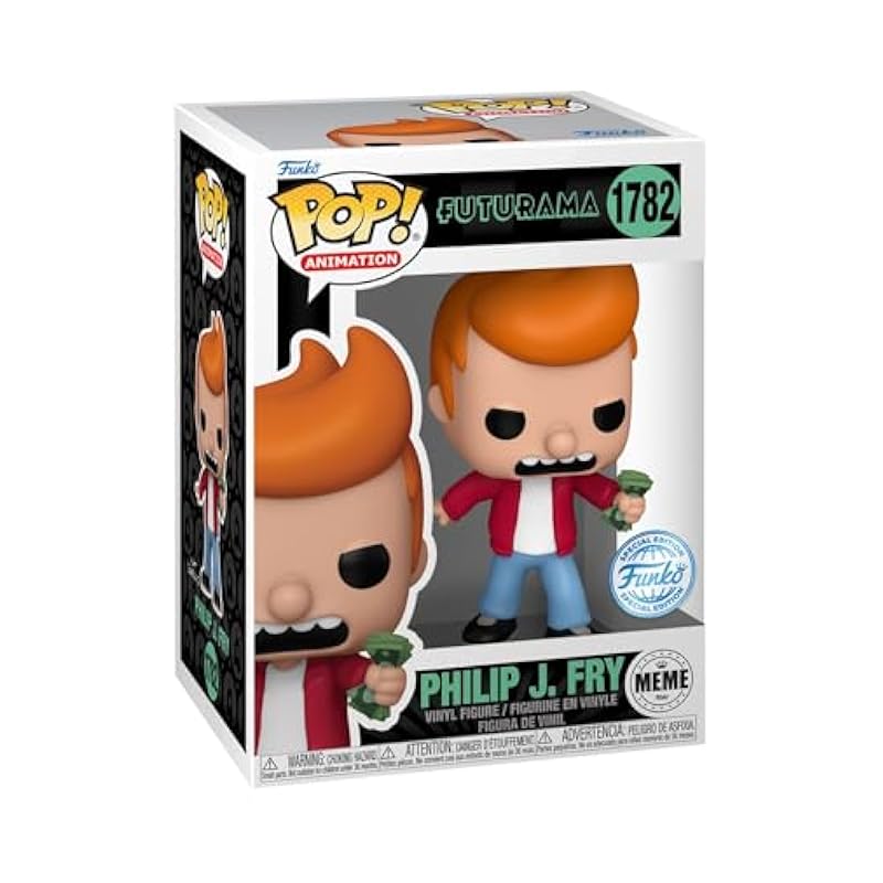 Funko Pop! Vinyl Fig. Futurama Philip J. Fry Meme EE Bobbleheads Funko