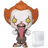 POP Stephen King's It Chapter 2 - Funhouse Pennywise with Dog Tongue Funko Vinyl Figure (Bundled with Compatible Box Protector Case), Multi, 3.75 inches Action Figures Funko