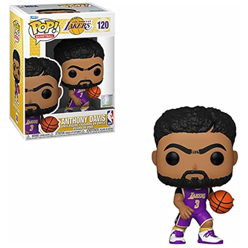Bobbleheads Funko Funko NBA: Lakers - Anthony Davis (Purple Jersey) Pop! Vinyl Figure (Bundled with Compatible Pop Box Protector Case)