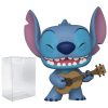 Funko POP Disney: Lilo & Stitch - Stitch with Ukulele Pop! Vinyl Figure (Bundled with Compatible Pop Box Protector Case), Multi, 3.75 inches Funko Bobbleheads